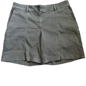 J. Jill Women’s Olive Chino Shorts Sz 8